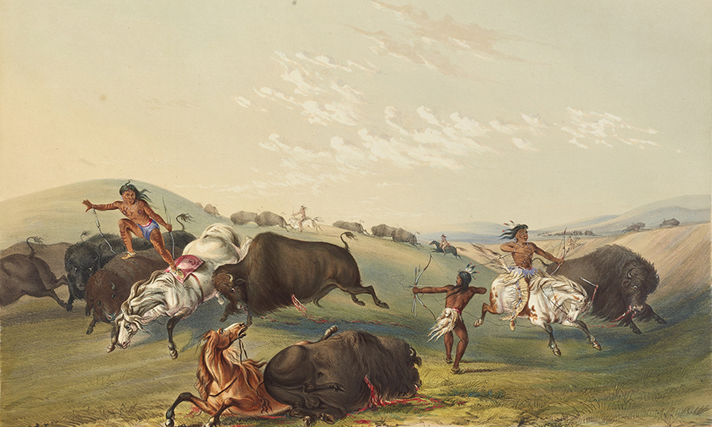 George Catlin Buffalo Hunt Chase 2 Hero Image