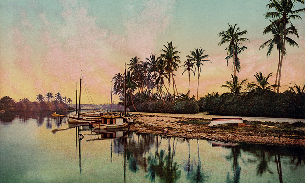 On the Miami River Florida 1900