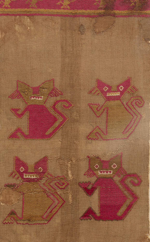 Textile with Monkeys, Chancay, Central Coast, Peru, 1000–1470 CE